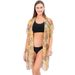 Cashew Strickjacke Urlaub Strand Sonnenschutz Kleidung Bikini Strickjacke Split Chiffon Schal Frauen_voghion.com