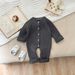 ToyPulse Korean Style Romper Autumn Outfit Unisex Baby Solid Color Knitted Crawling Suit Newborn Winter Sweater Jumpsuit_voghion.com
