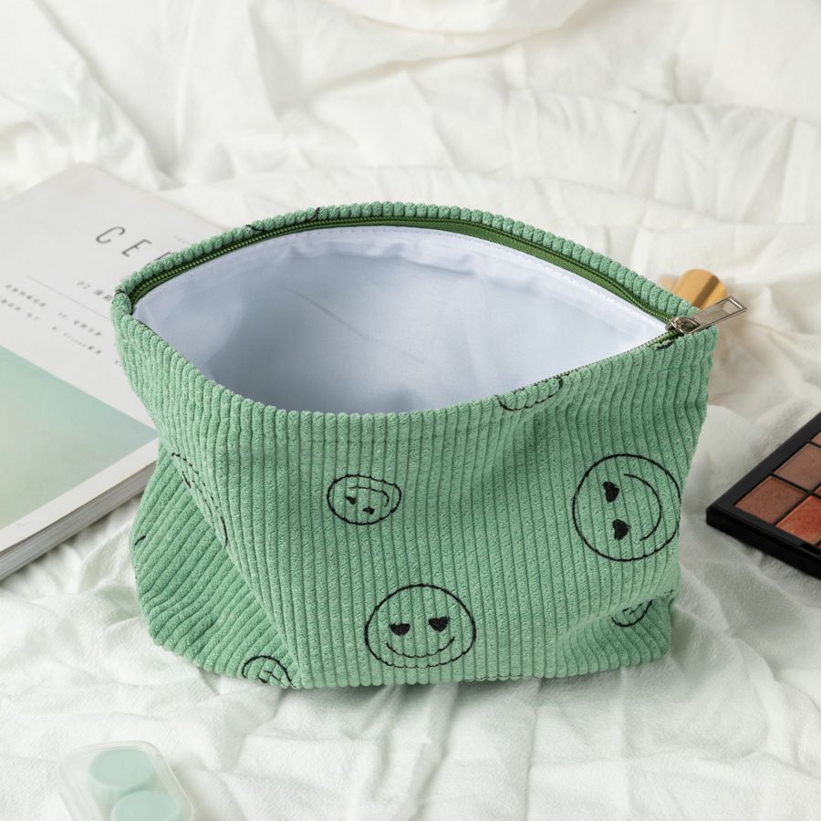 2025 Neue Cord-Kosmetiktasche für Damen, Ins Wind-Waschtasche, große Kapazität, Lippenstift-Make-up-Tasche, Handytasche, Tragetasche, Bleistifttasche_voghion.com