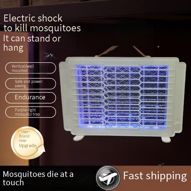 Electric Mosquito Killer - USB Rechargeable Outdoor Zapper With UV Light & Photocatalyst (4000V Shock, Waterproof IPX4, 5000mAh Battery)_voghion.com