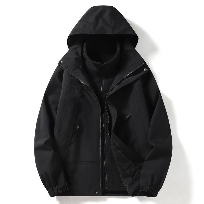 A Three-in-one Detachable Waterproof And Windproof Jacket For Both Men And Women_voghion.com