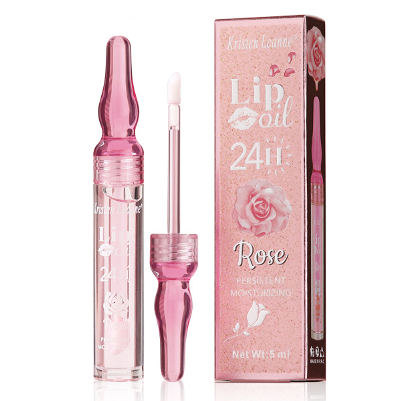 Color-Changing Lip Gloss - Rose Petal Moisturizing Lip Glaze | Hydrating & Plumping Lip Gloss | Natural Pink Tint For Fuller, Soft Lips_voghion.com
