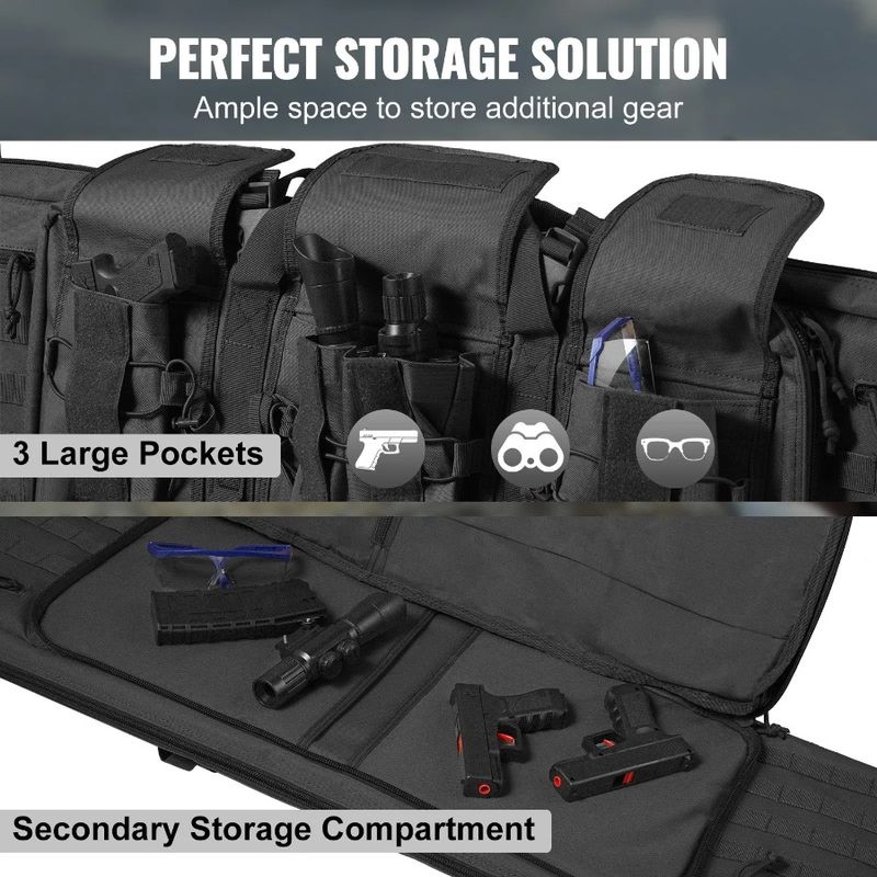 Case Tactical 42 & Handle Soft Firearm Tactical Double Inch Range Zipper, Bag, Bag, With Outdoor Lockable Tactical Sh Portable_voghion.com