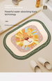 Cartoon Diatomite Mat - Bathroom Water Absorption Soft Non-Slip Quick-Dry Foot Mat For Toilet_voghion.com