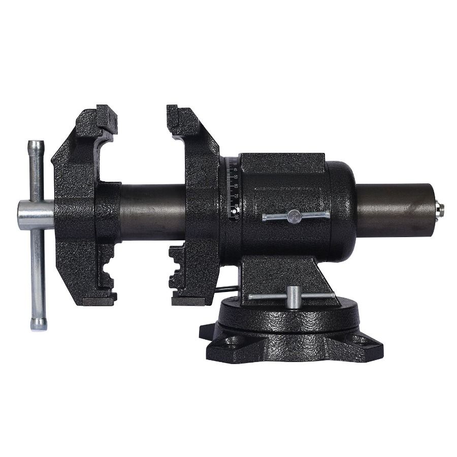 Morsa da banco con base girevole a 360 gradi, rotazione girevole da 5 pollici, con morsetto multiuso multi-griffa, nero, 5 su banco_voghion.com