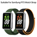 WWatch-armband för Samsung FIT3 flätat nylonarmband för casual och mode_voghion.com