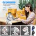 Portable 3 Speeds USB Rechargeable Mini Cooling Fan Clip On Desk Baby Stroller._voghion.com