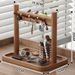 Entryway Storage Key Holder Ornament Solid Wood Hanging Desktop Tray Decorative Glasses Watch Display Rack_voghion.com