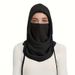 Unisex Winter Balaclava Knit Hood - Windproof Mask with Drawstring, Motorcycle Riding Headgea Warm Knitted Cap Cold Weather_voghion.com