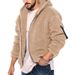 TEM Men's Autumn Winter Double-Sided Fleece Warm Loose Hooded Casual Jacket_voghion.com