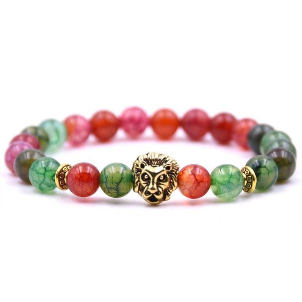 Mode natürliche stein Buddha perlen armband vulkanischen stein löwenkopf armband_voghion.com