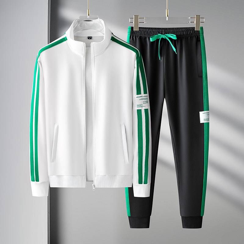 New Men's Sportswear Set: Men's Sportswear And Casual Sweatshirt And Sweatpants Set, Cardigan And Zipper Two-piece Set_voghion.com