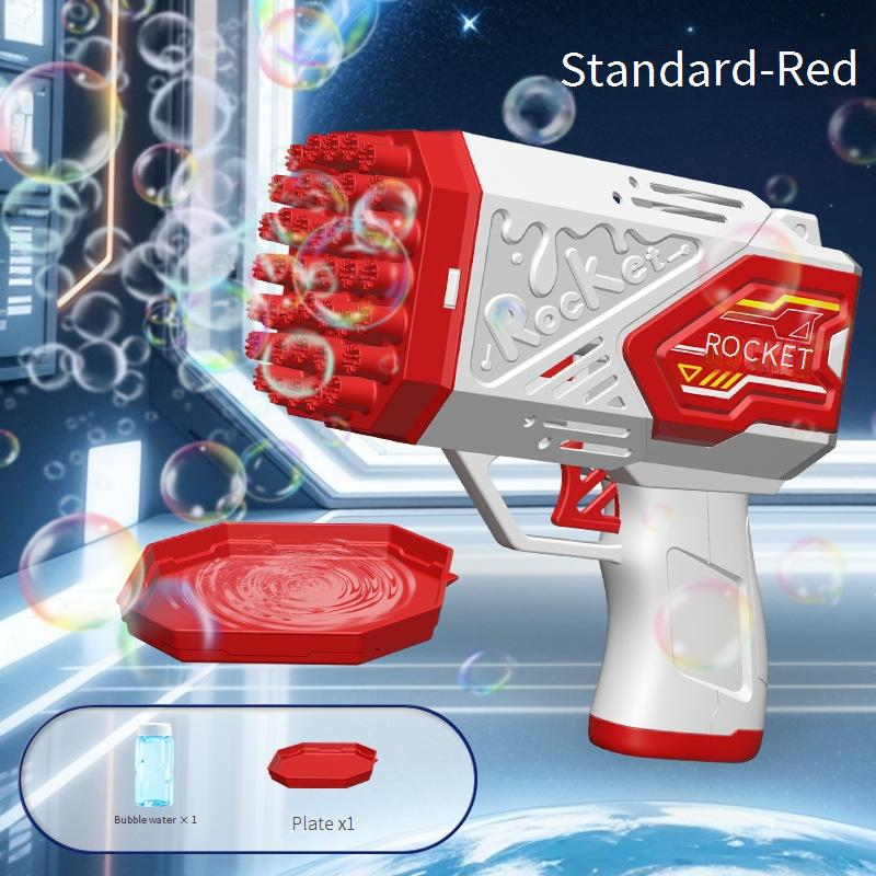 40-Hole Automatic Bubble Blower - Multi-Hole Bubble Machine With Bubble Solution For Kids Outdoor Play_voghion.com