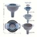 1SET 4 IN 1 Multifunctional Funnel Set Kitchen Oil Leakage Liquid Dispensing Filter_voghion.com
