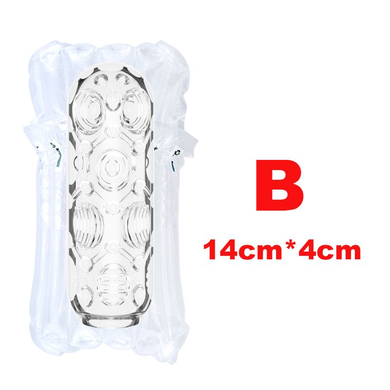 Masturbation Transparent Silikon Cup für Männer Pussy Pocket Soft Blowjob Spielzeug Orgasmus Männlicher Masturbator Oral_voghion.com