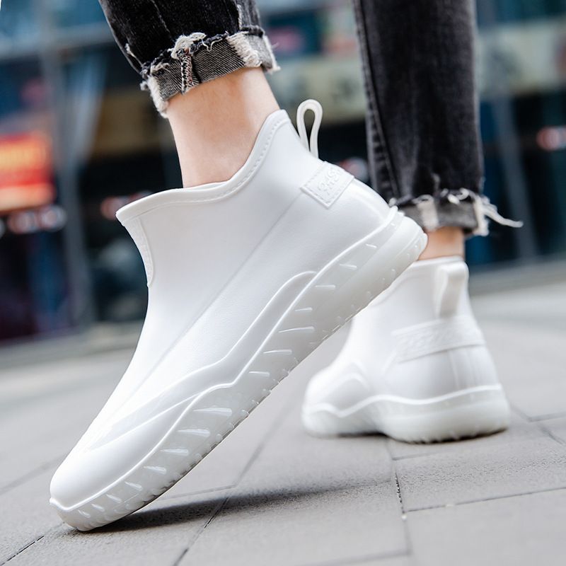P Lebensmittelwerkstatt Regenstiefel Herren S Low Top Kurze Gummischuhe Küche Wasserdicht Vieh Schweinefarm Arbeit Outdoor-Bekleidung_voghion.com