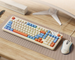 Ensemble clavier et souris silencieux Langtu 98 touches, filaire, mécanique, pour filles, bureau, jeux, rétroéclairage RVB universel_voghion.com