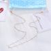 Cinturino per maschera in metallo con catena di perle semplice alla moda, stile coreano, accessori per occhiali_voghion.com
