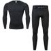 Herbst Winter Fleece-Gefüttert Sportswear Set Für Männer Outdoor Skifahren Laufen Quick-Dry Engen Fitness Basis Schicht_voghion.com