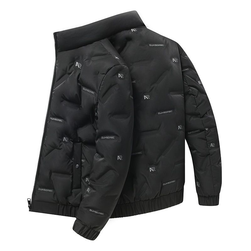 Leichte Daunenjacke für Herren – gesteppter, isolierter Mantel, locker sitzende, lässige Winteroberbekleidung_voghion.com