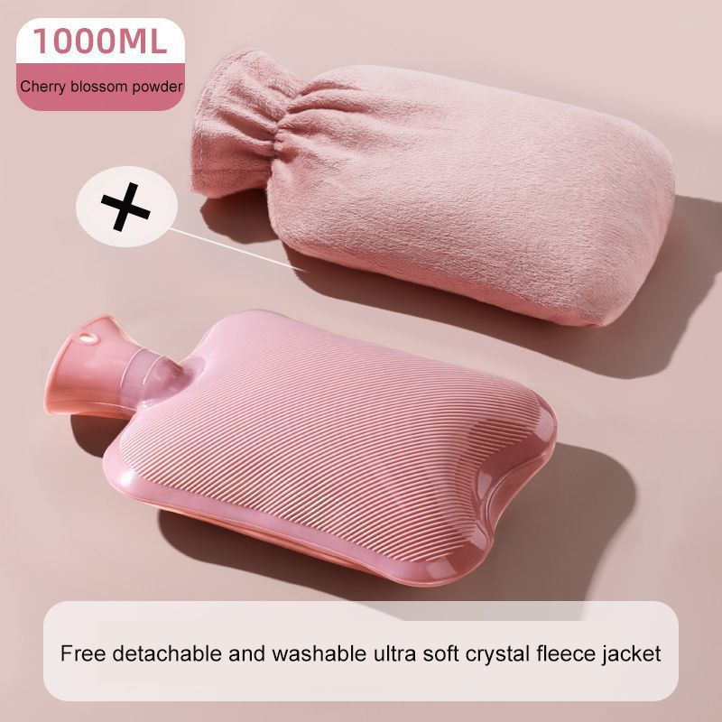 2000 Ml Winter-Plüsch-Wärmbeutel Aus PVC, Explosionsgeschützt Und Hitzebeständig, Warme Hand-Hüfttasche, Geeignet Für Bettwäsche-Geschenke Zu Hause_voghion.com