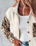 Women's clothing ready-made hot-selling leopard print sequin splicing jacket_voghion.com