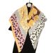 Scialle da viaggio quadrato da 90 cm in twill di seta con stampa leopardata, sciarpa decorativa con protezione solare, sciarpa autunnale e invernale_voghion.com