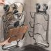 Wall Mounted Suction Pot Lid Holder, Space-Saving Kitchen Organizer With Drip Tray, No Drill Aluminum Storage Rack For Cutting Boards & Cookware Lids_voghion.com