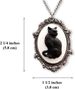 Joyería y accesorios Collar con colgante de camafeo de gato negro gótico_voghion.com