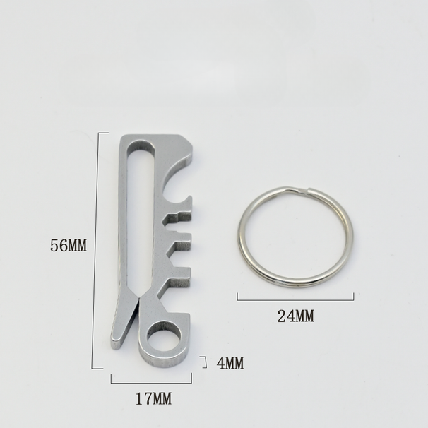 Outdoor EDC Tools Rattlesnake With Key Ring Wallet Money Clip Carabiner Quickdraw Gear Accessories_voghion.com