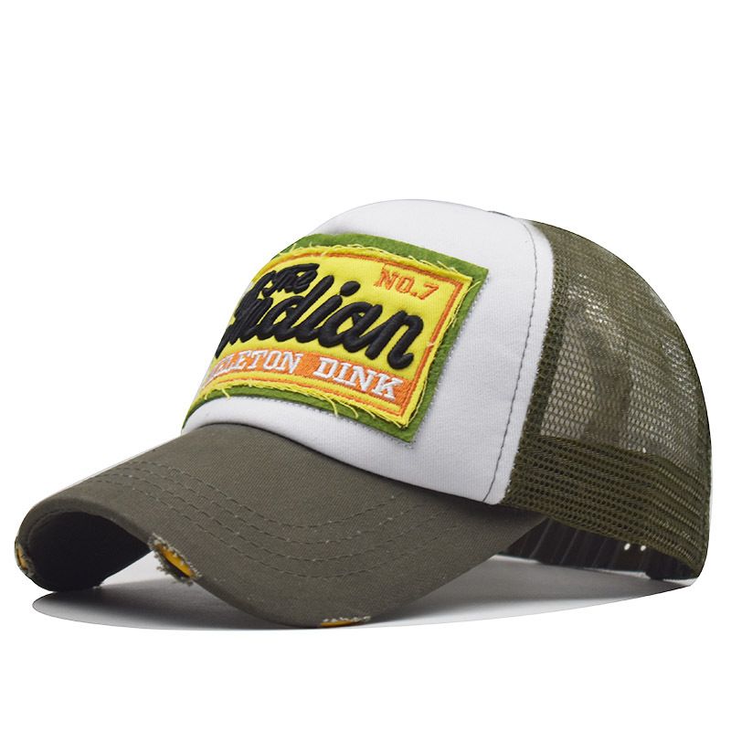 Outdoor Embroidered Camouflage Baseball Sunscreen Men's Net Hat Army_voghion.com