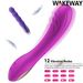 WAKEWAY Lengthened Dildo Vibrator Women Clitoris Massager Erotic Toys Soft Skin Feeling Sex Products For Adults_voghion.com