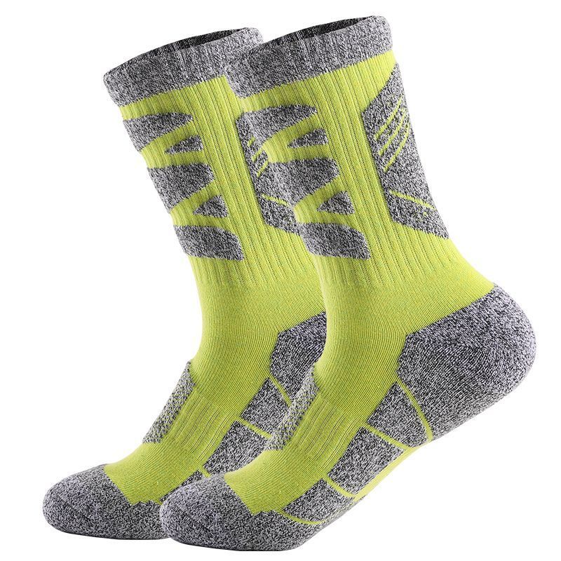 Professional Outdoor Hiking Trekking Towel Bottom Warm Terry Mid-Calf Odor-Resistant Sports Running Socks_voghion.com