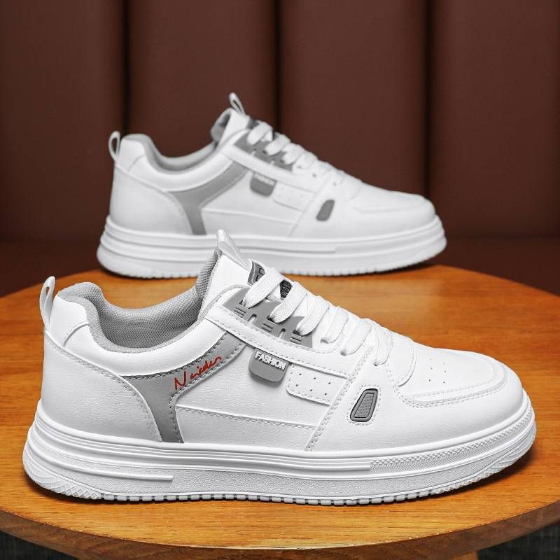 2024 Spring and summer men's shoes new breathable Korean version versatile thick soled sports shoes casual board shoes trendy shoes_voghion.com
