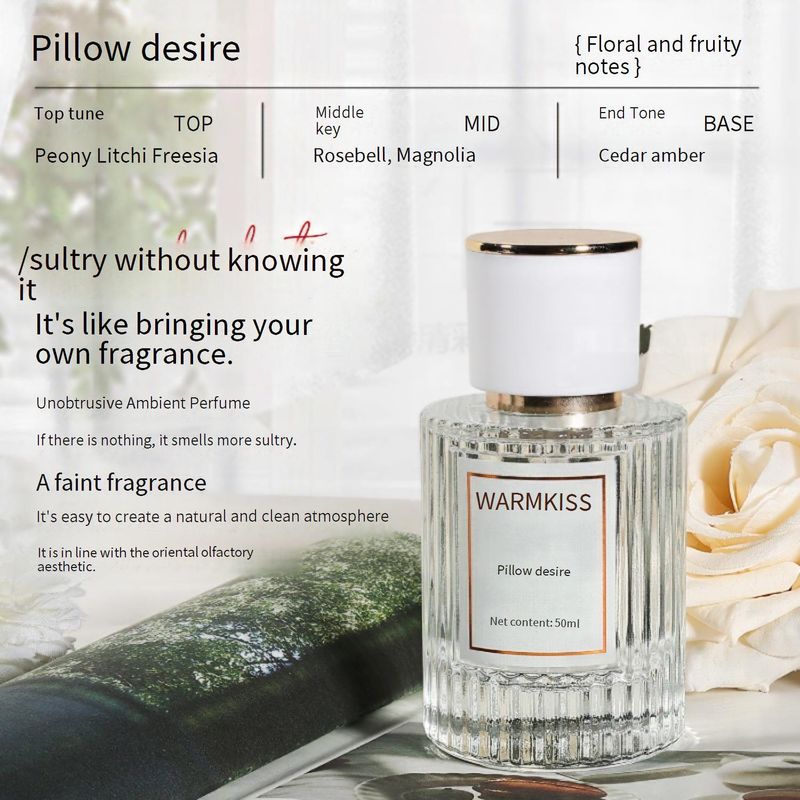Skønhed og sundhed Pillow Desire Messy Morning Dameparfume Frisk og elegant let duft, der varer ved, 50 ml_voghion.com
