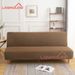 High Elastic Armless Sofa Cover All Inclusive Household Dustproof Folding Bed Cover Simple Fabric Solid Color Sofa Cover_voghion.com