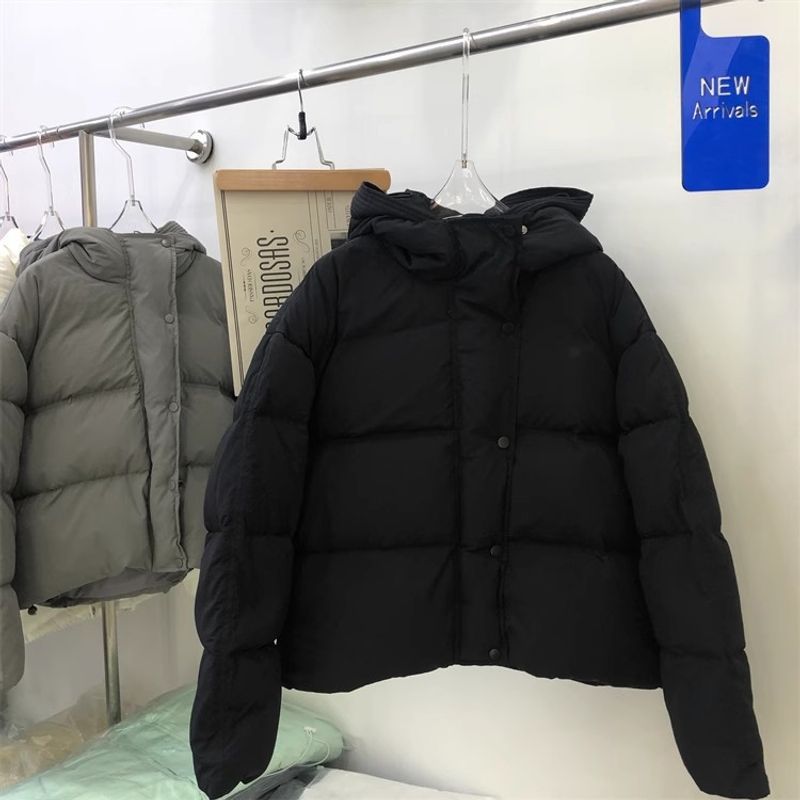 Damenmode kurzer, lockerer, dicker Brotmantel_voghion.com