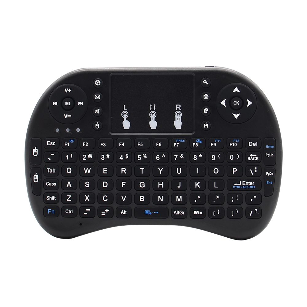 Tastiera wireless 18 2.chGHz retroilluminata Air Mouse telecomando touch portatile per Smart TV Box PC desktop Sh Color_voghion.com