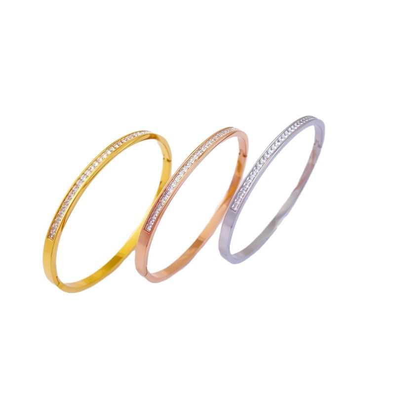 Titanium Steel For Women, High-End Niche Design, Non-Fading, Inlaid With Exquisite Row Of Diamonds, Ins Style Starry Sky_voghion.com