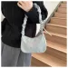 Womens Armpit Shoulder Small Bow Nylon Bottom Bag Stray Summer Simple Wrinkle Handbag Y241123_voghion.com