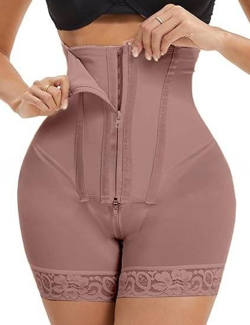 Unterwäsche & Nachtwäsche Hohe Taille Body Shaping Pants Body Beauty Enge Taille Hüfte Lifting Bauchhose_voghion.com
