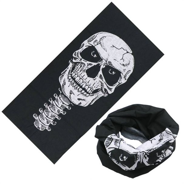 Seamless Multifunctional Magic Headscarf Riding Mask Warmth Halloween Props Skull Head Versatile Face Towel_voghion.com