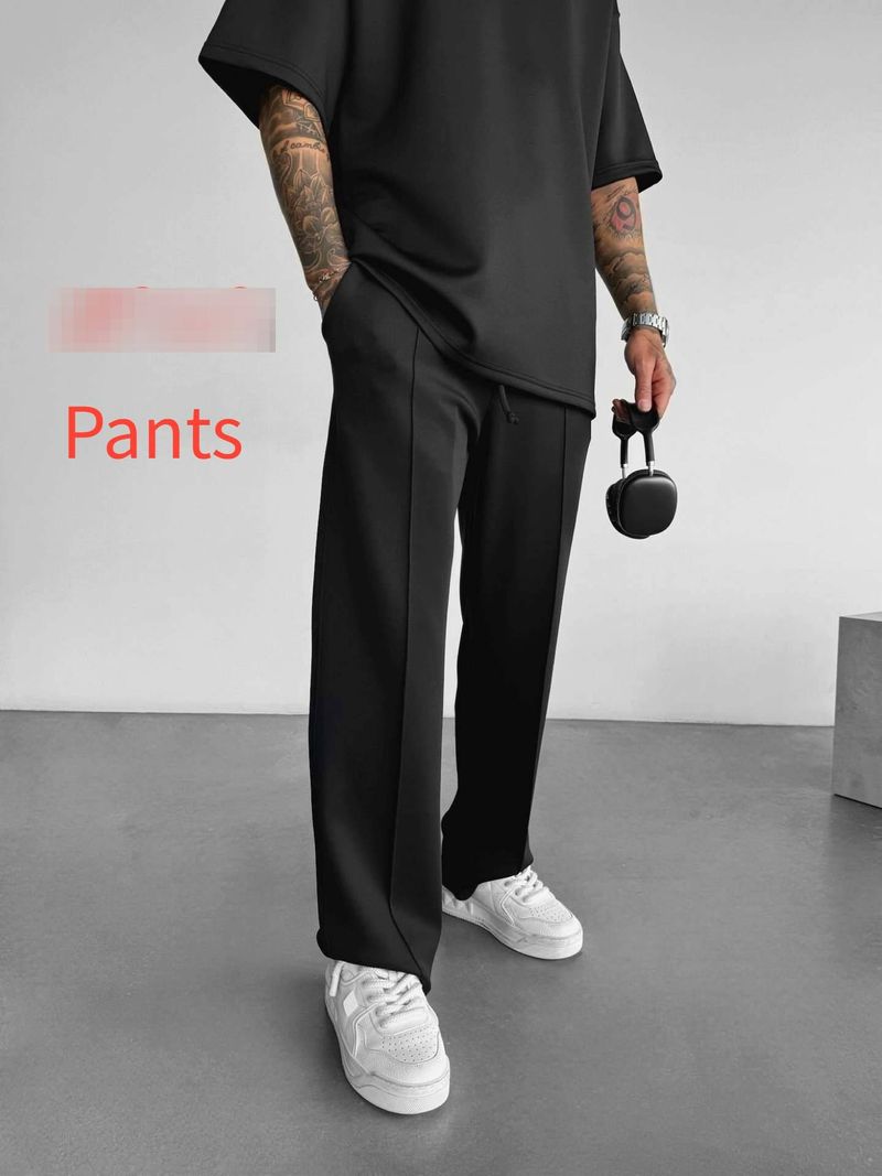 Men's Clothing 2024 New Pants Men's Four Seasons Loose Straight Sports Casual Trousers Hot Selling Suit Long_voghion.com