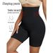 Högmidjade boxershorts Korsett höftlyft Shapewear dam plus size yogabyxor_voghion.com