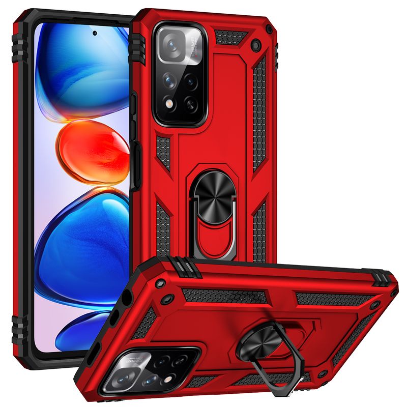 for XiaoMi RedMi Note 11 Pro 5G 2022 Case, with Finger Ring Holder Kickstand, Military Grade Stand Cover Phone Cases_voghion.com