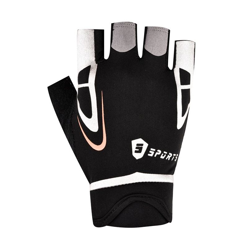 Luvas de ciclismo ao ar livre masculinas primavera e verão fitness antiderrapante respirável sensação legal gelo seda meio dedo luvas comércio taobao_voghion.com