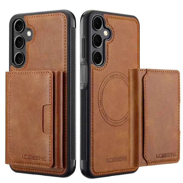 2 in 1 afneembare leren hoes voor Samsung Galaxy A16 A36 A56 A55 A35 A15 A14 A34 A54 A53 A52 kaarten solt portemonnee telefoontas_voghion.com