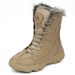 Botas de nieve de gran tamaño para otoño e invierno, zapatos cálidos de algodón para hombre, botas Martin, botas gruesas de terciopelo para hombre, zapatos de caña alta al por mayor_voghion.com