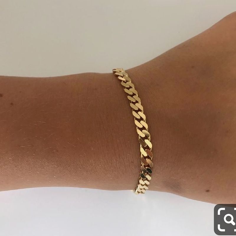 Titanium Steel Gold Hip-Hop Decorative Bracelet For Women, Unique Exaggerated Internet Celebrity Designer Sense Jewelry,_voghion.com
