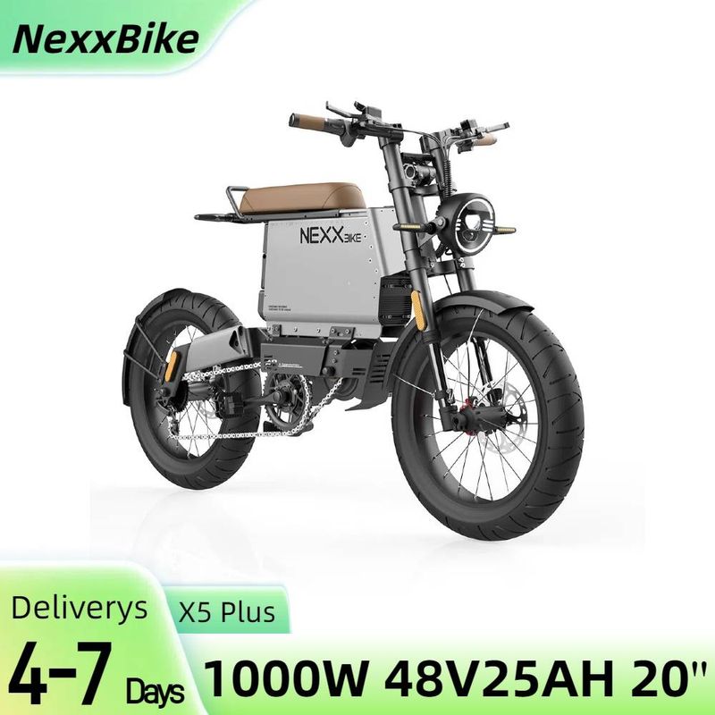 NEXXBIKE X5 Plus 20" tauku riepas elektriskā netīrumu velosipēda 1000 W motors 48 V 25 Ah Samsung akumulators ar NFC atslēgu_voghion.com